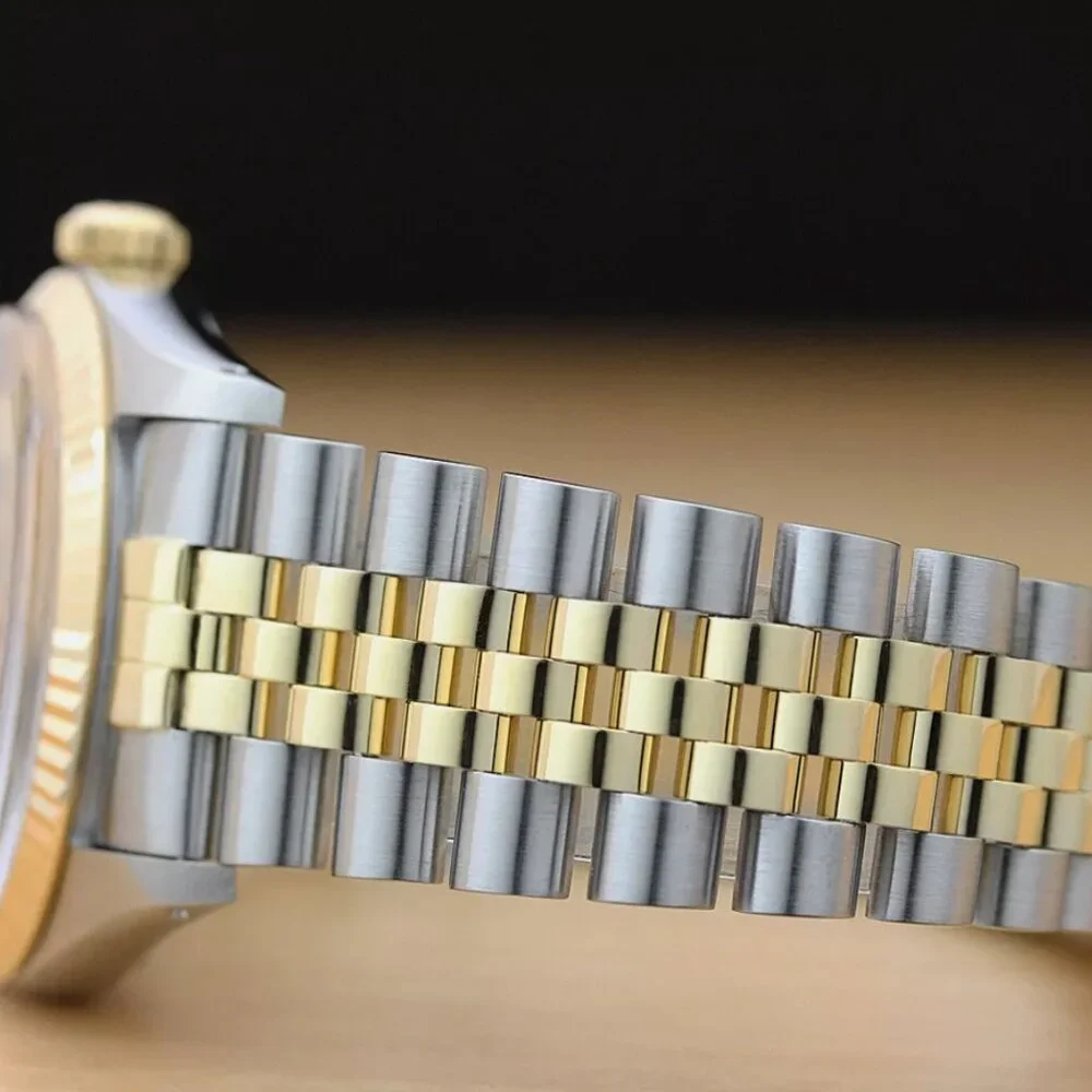 ROLEX MENS 18K GOLD & STAINLESS DATEJUST MINT
